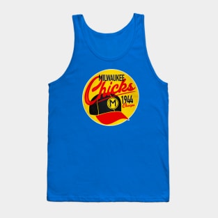 Milwaukee Chicks • AAGPBL Hat • Milwaukee, Wisconsin Tank Top